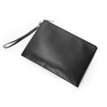 Clutch Zip Clutch Black Grain de Poudre Leather