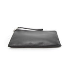 Clutch Zip Clutch Black Grain de Poudre Leather