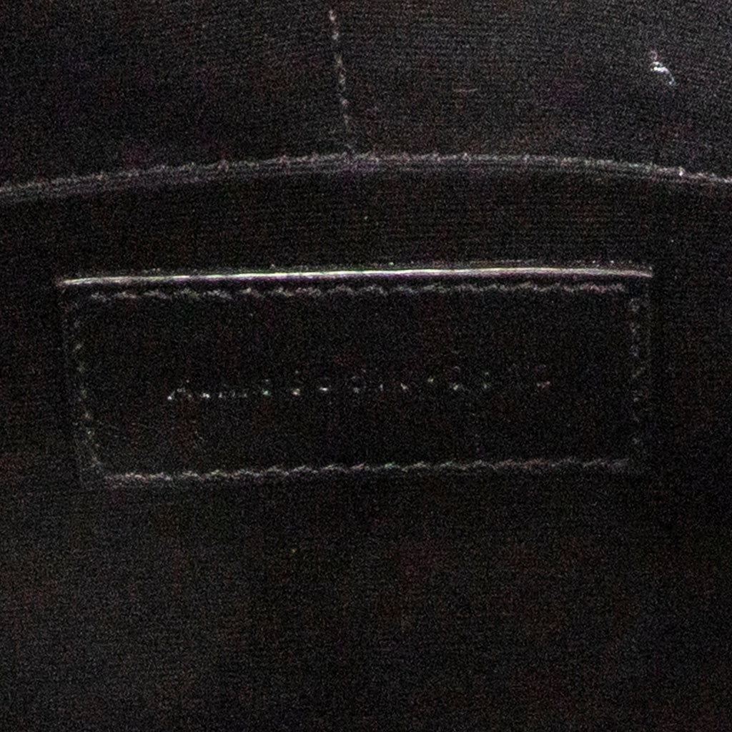 Clutch Zip Clutch Black Grain de Poudre Leather