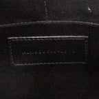 Clutch Zip Clutch Black Grain de Poudre Leather
