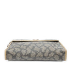 Pouch Vintage Toiletry Pouch Brown Giraffe Print Coated Canvas