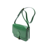 Shoulder Bag Cartouchiere Black Stitching MM Green Epi