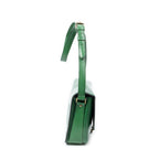 Shoulder Bag Cartouchiere Black Stitching MM Green Epi