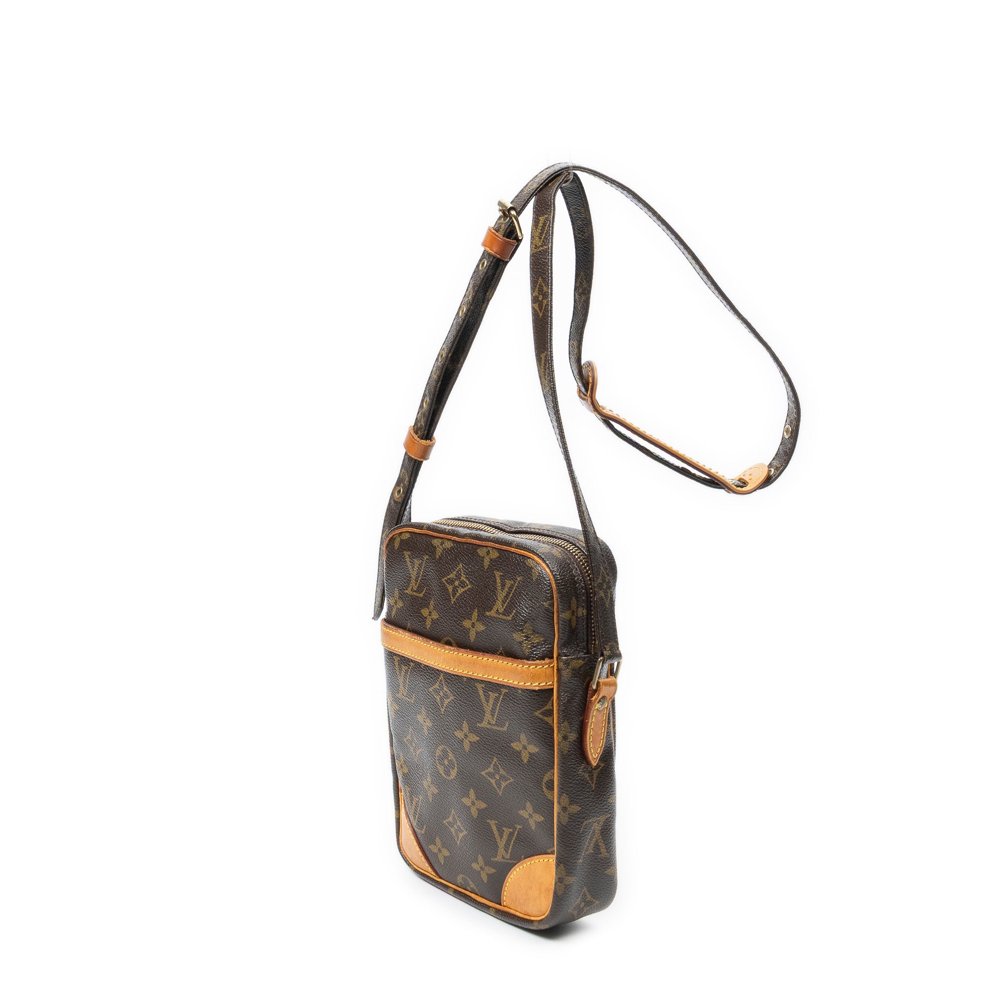 Shoulder Bag Danube Brown Monogram Canvas