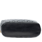Shoulder Bag Vintage CC Chain Tote Black Quilted Lambskin Leather