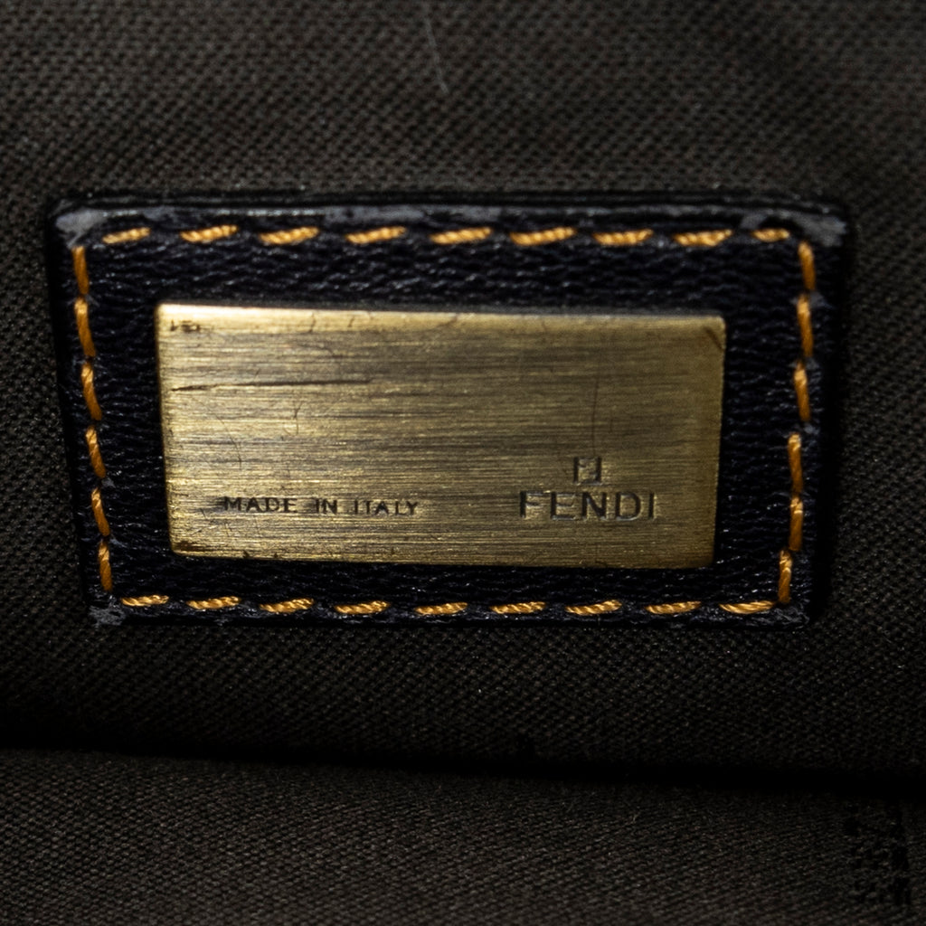 Shoulder Bag B Bag Navy Pebbled Calfskin Leather