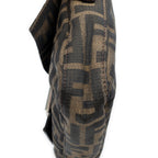 Shoulder Bag Baguette Tan Zucca Canvas