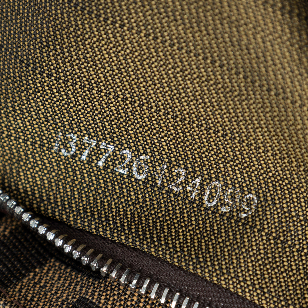 Shoulder Bag Baguette Tan Zucca Canvas