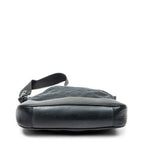 Shoulder Bag Bamboo Top Handle Hobo Black Monogrammed Canvas