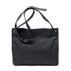 Shoulder Bag Medium Flat Messenger Black Monogrammed Canvas