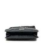 Shoulder Bag Medium Flat Messenger Black Monogrammed Canvas