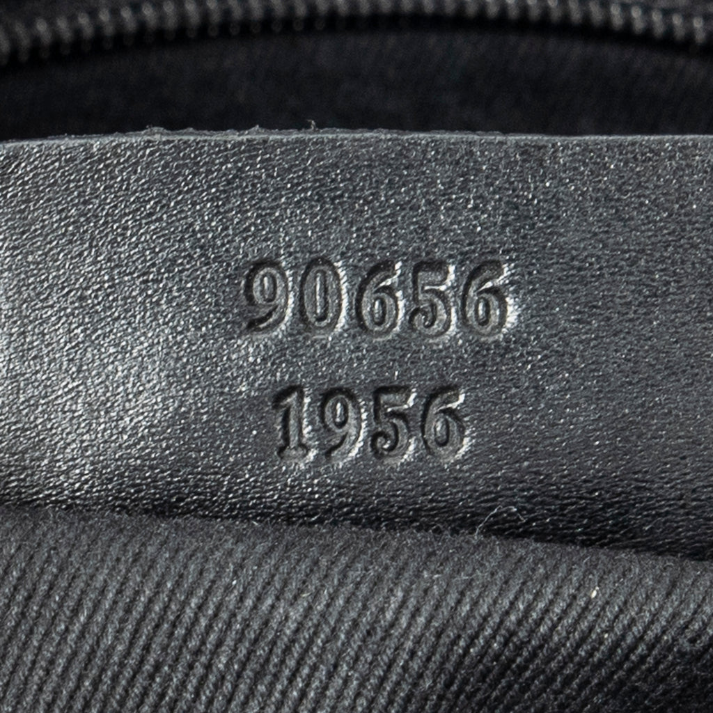Shoulder Bag Medium Flat Messenger Black Monogrammed Canvas