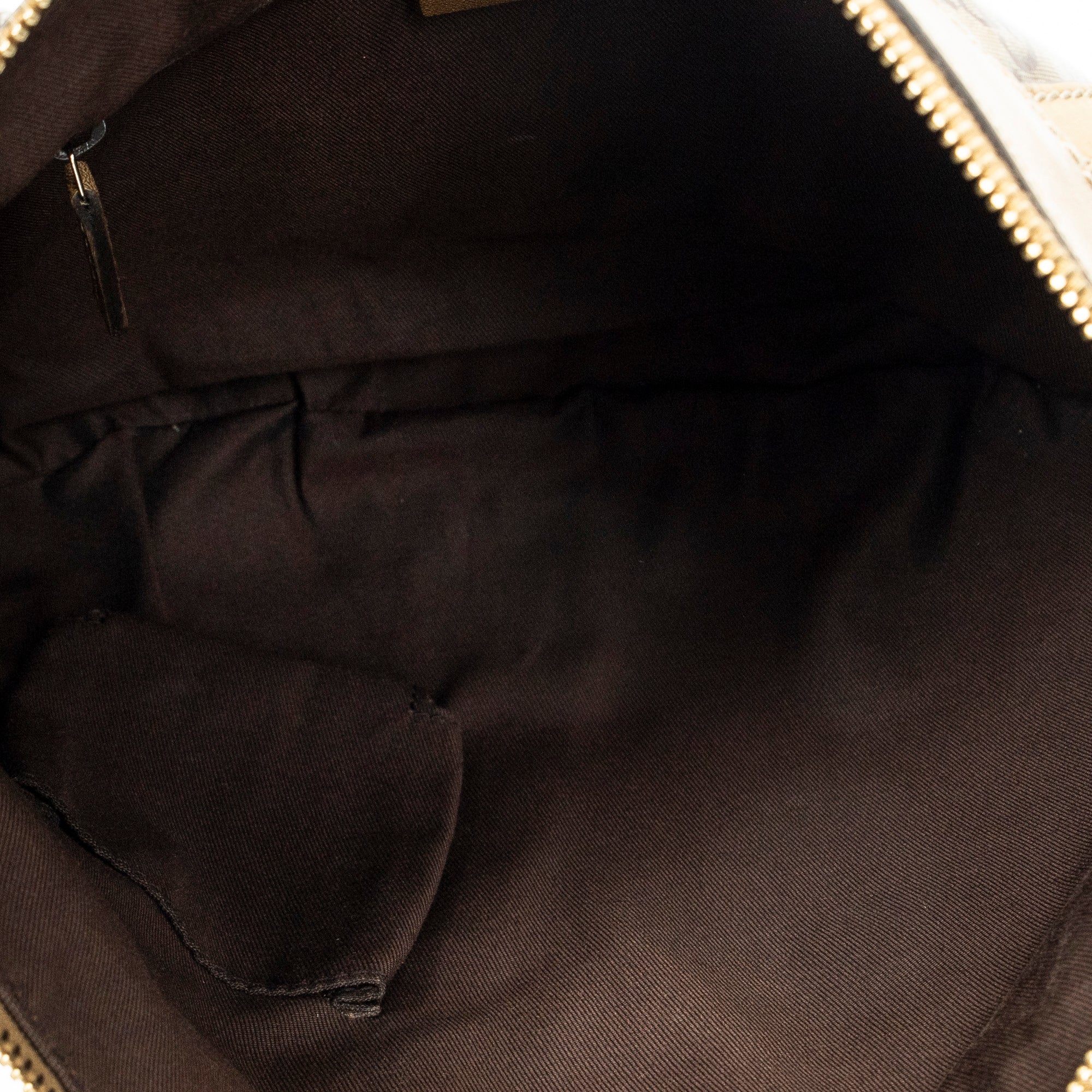 Shoulder Bag D Ring Messenger Gold Crystal Coated Canvas