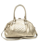 Shoulder Bag Medium Sukey Boston Gold Guccissima Leather