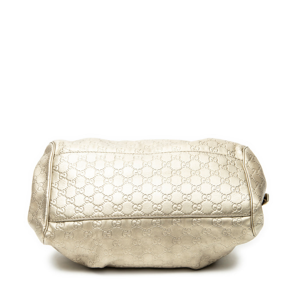 Shoulder Bag Medium Sukey Boston Gold Guccissima Leather