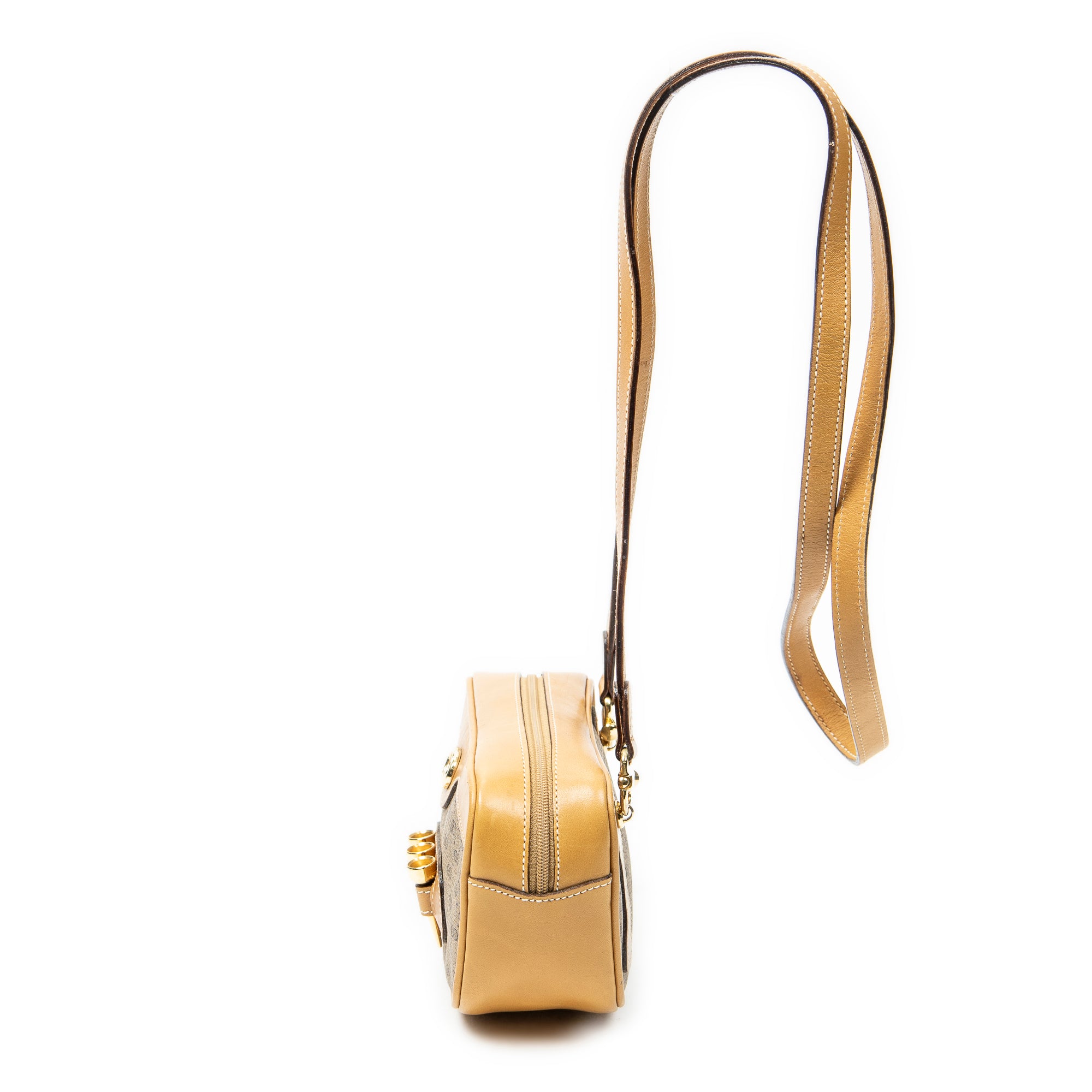 Shoulder Bag Vintage Mini Golf Crossbody Tan Microguccissima Coated Canvas