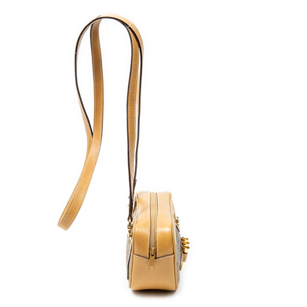 Shoulder Bag Vintage Mini Golf Crossbody Tan Microguccissima Coated Canvas