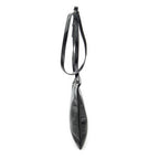 Shoulder Bag Flat Sid Crossbody Black Calfskin Leather