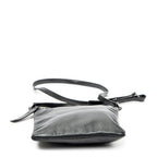 Shoulder Bag Flat Sid Crossbody Black Calfskin Leather