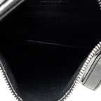 Shoulder Bag Flat Sid Crossbody Black Calfskin Leather