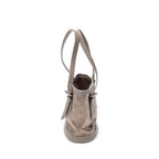Handbag Micro Mini Bucket Taupe Monogram Satin