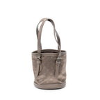 Handbag Micro Mini Bucket Taupe Monogram Satin
