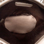 Handbag Micro Mini Bucket Taupe Monogram Satin