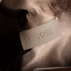 Handbag Micro Mini Bucket Taupe Monogram Satin