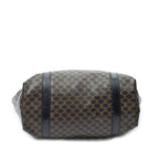 Shoulder Bag Vertical Shopping Tote Brown Macadam Coated Canvas