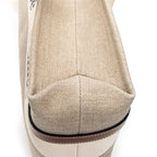 Shoulder Bag Large Woody Vertical Tote Beige Woven Canvas