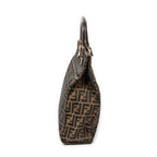 Handbag Vertical Tote Brown Zucca Canvas