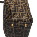 Handbag Vertical Tote Brown Zucca Canvas