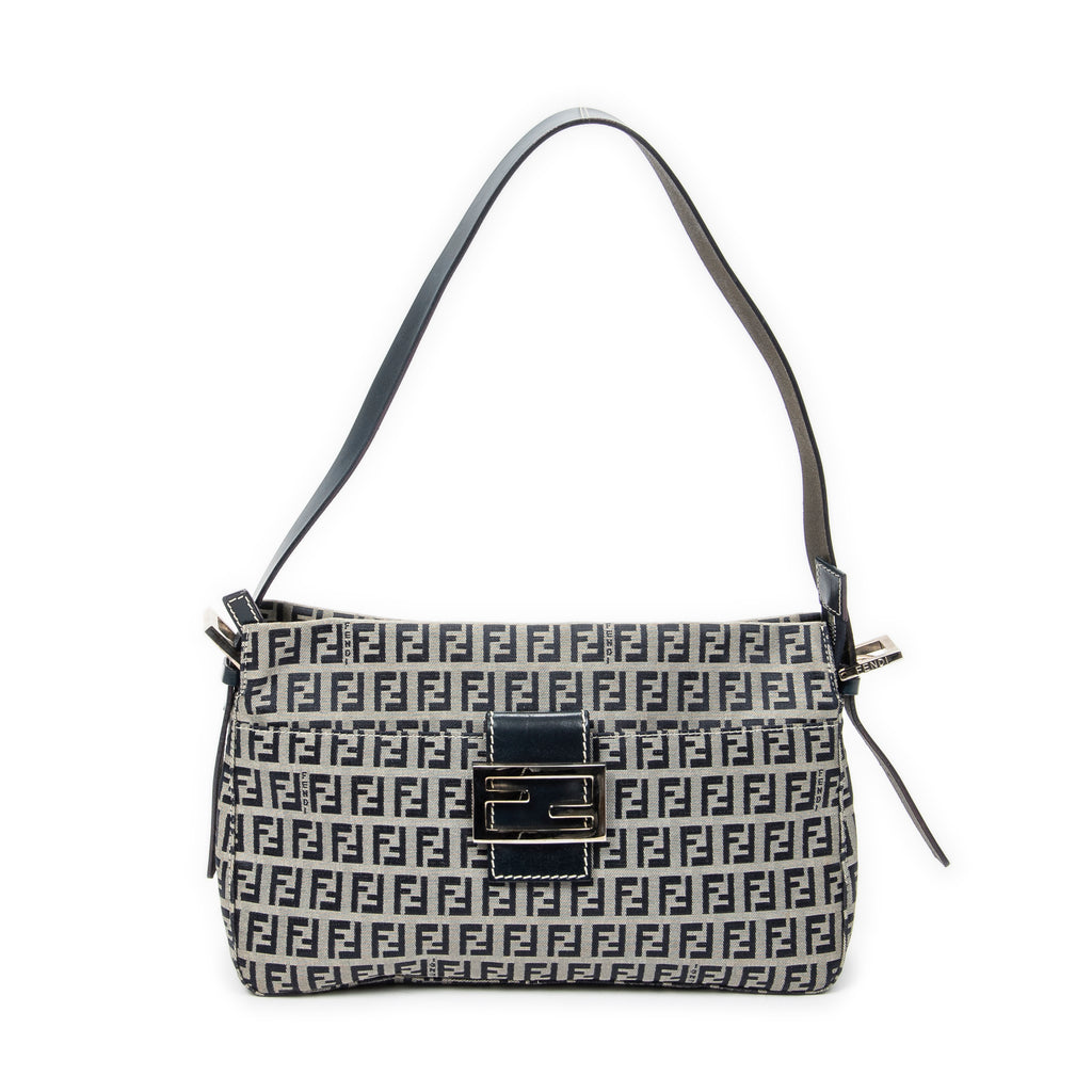 Shoulder Bag Front Slip Pocket Shoulder Tote Grey Zucchino Canvas