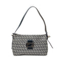 Shoulder Bag Front Slip Pocket Shoulder Tote Grey Zucchino Canvas