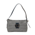 Shoulder Bag Front Slip Pocket Shoulder Tote Grey Zucchino Canvas