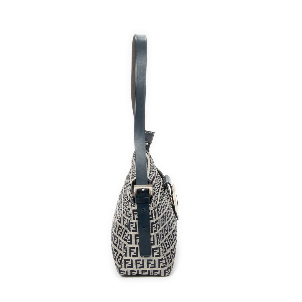 Shoulder Bag Front Slip Pocket Shoulder Tote Grey Zucchino Canvas