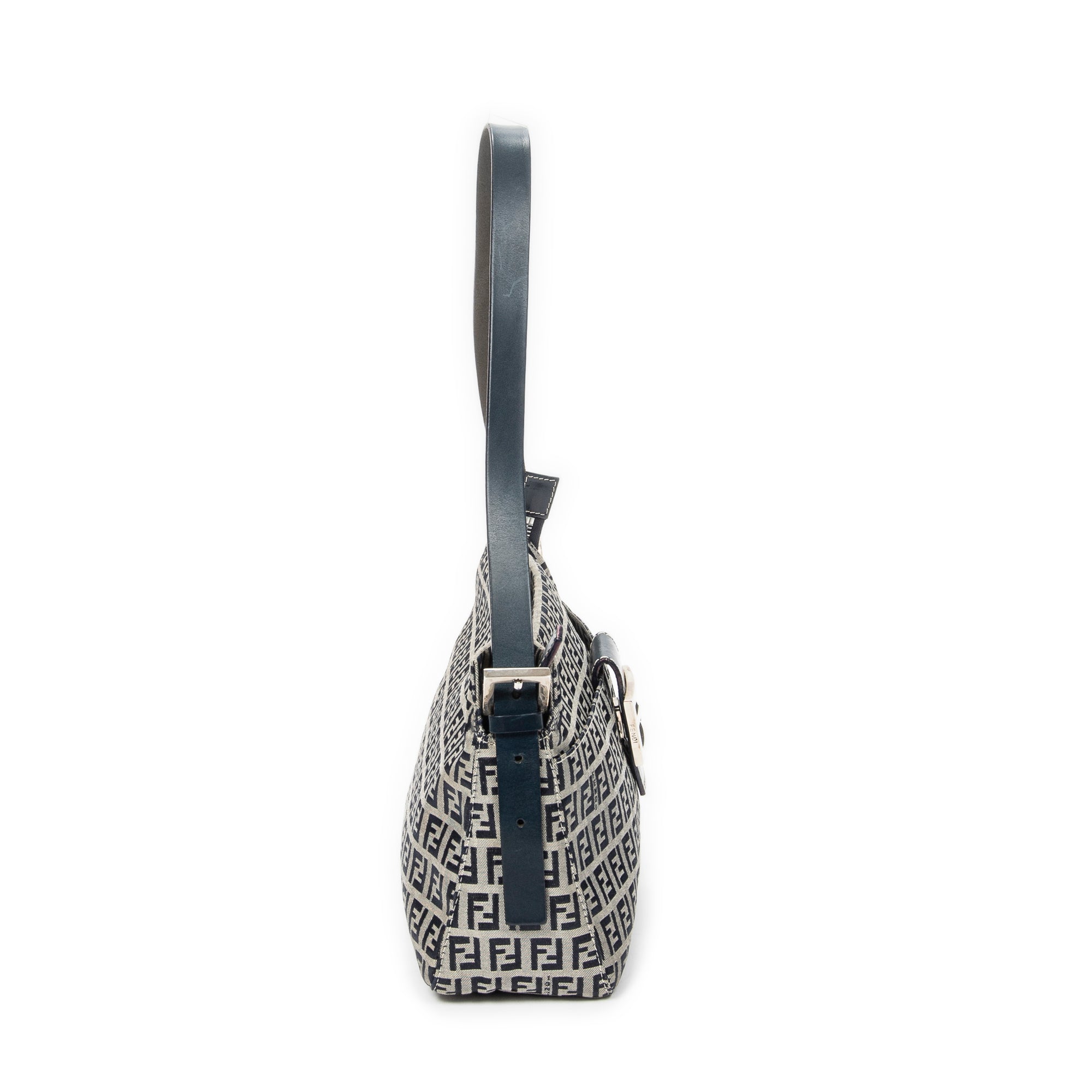 Shoulder Bag Front Slip Pocket Shoulder Tote Grey Zucchino Canvas