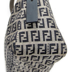 Shoulder Bag Front Slip Pocket Shoulder Tote Grey Zucchino Canvas