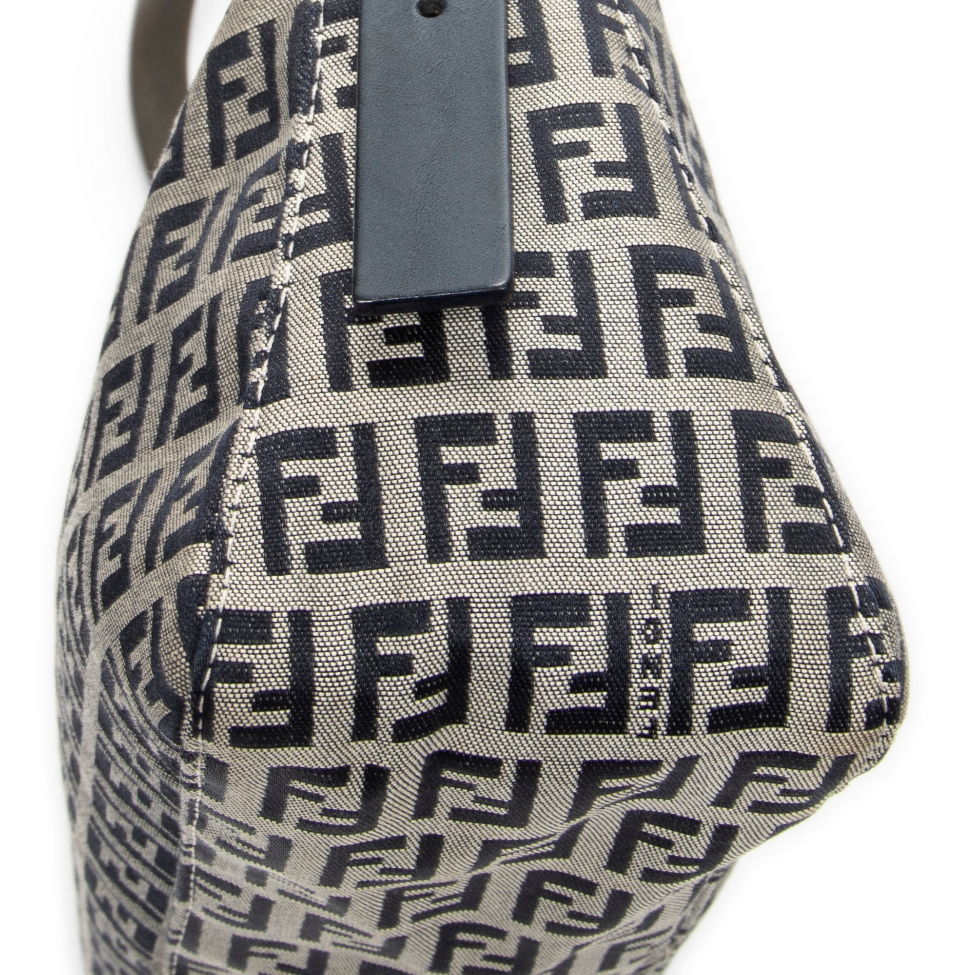 Shoulder Bag Front Slip Pocket Shoulder Tote Grey Zucchino Canvas