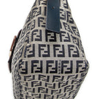 Shoulder Bag Front Slip Pocket Shoulder Tote Grey Zucchino Canvas