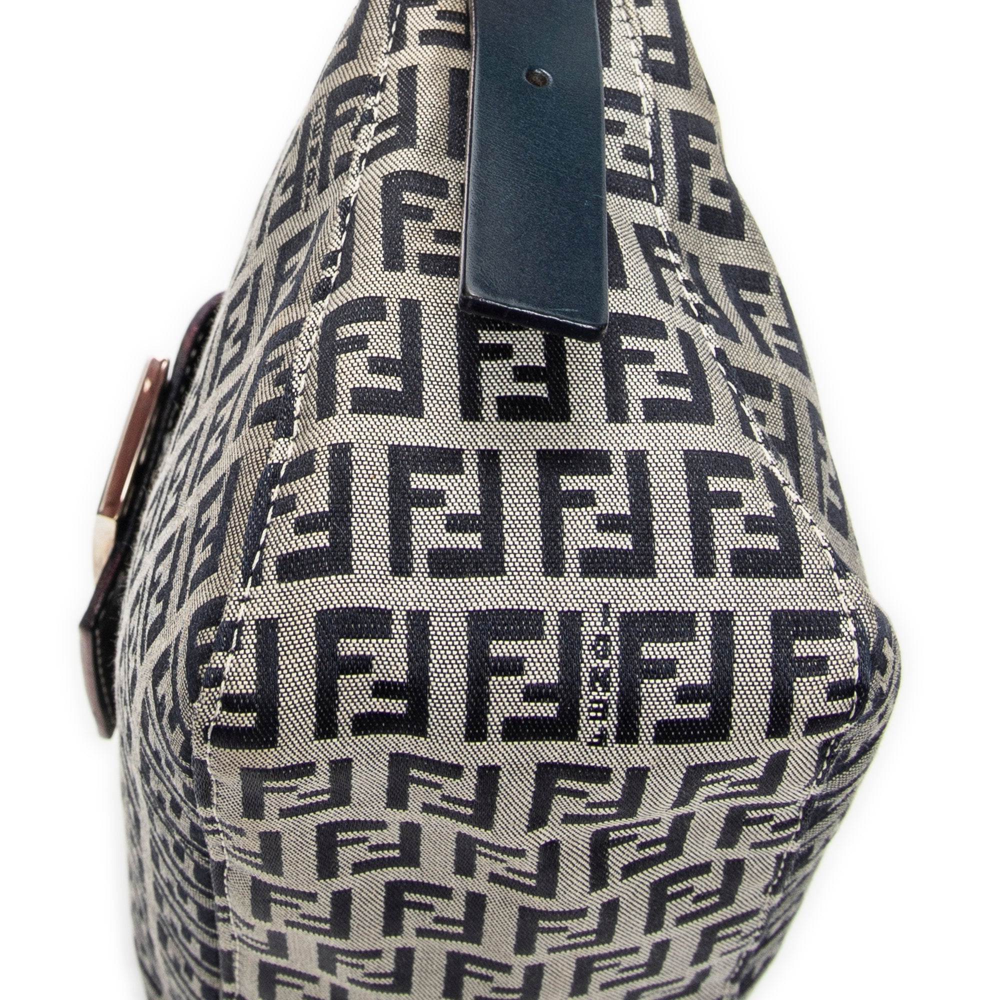 Shoulder Bag Front Slip Pocket Shoulder Tote Grey Zucchino Canvas