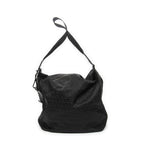 Shoulder Bag Large Zip Messenger Black Zucchino Canvas