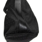 Shoulder Bag Large Zip Messenger Black Zucchino Canvas