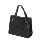 Handbag Mini Shopping Tote Black Zucchino Canvas