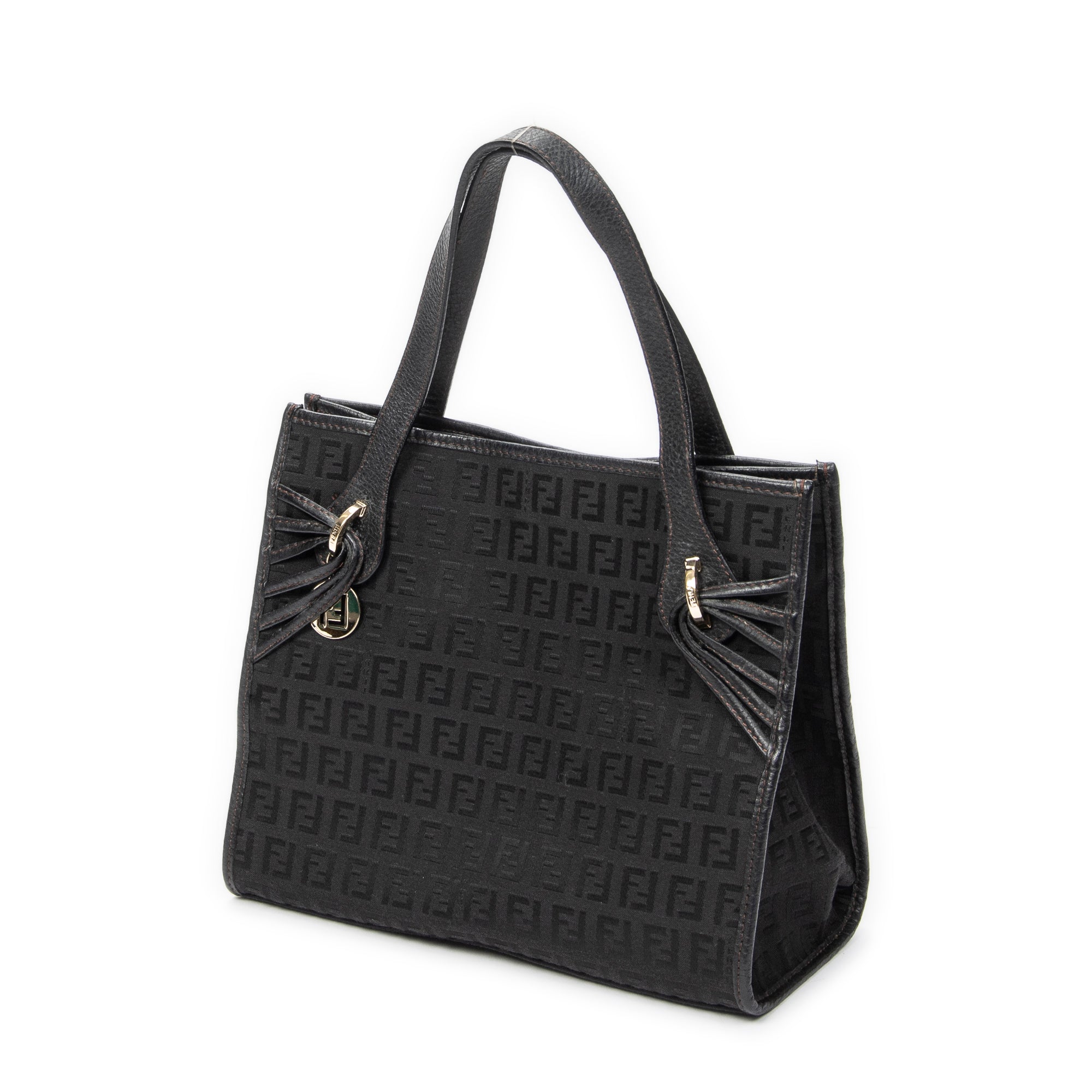 Handbag Mini Shopping Tote Black Zucchino Canvas