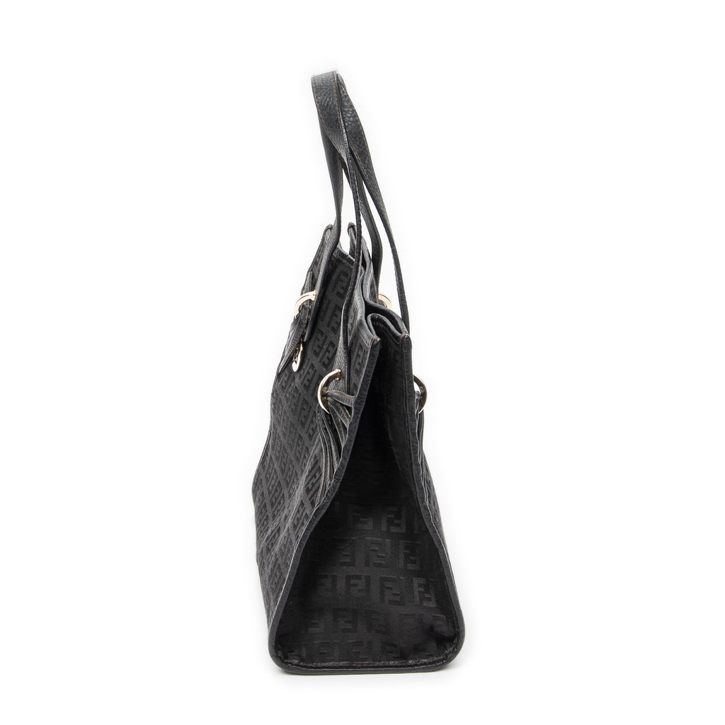 Handbag Mini Shopping Tote Black Zucchino Canvas