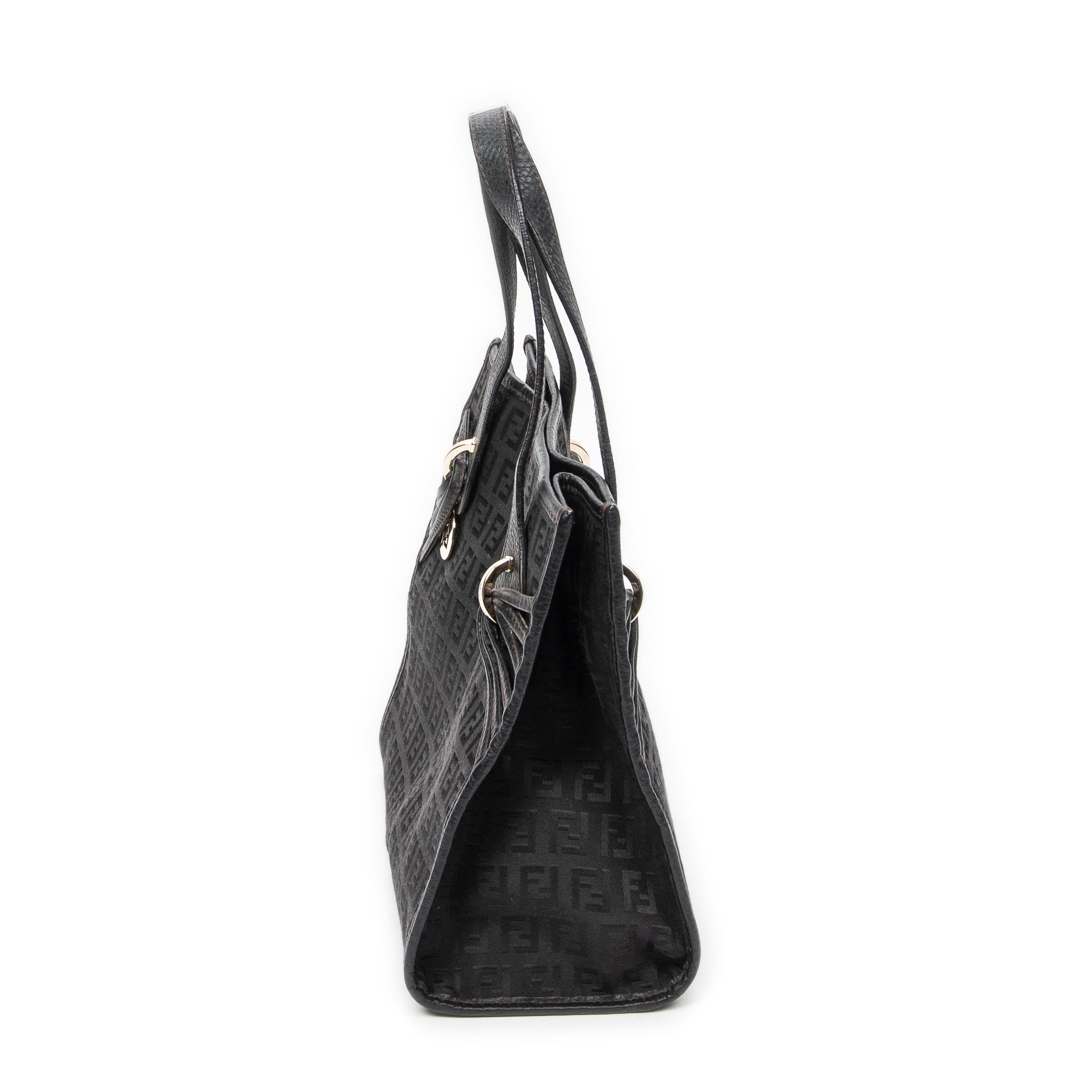 Handbag Mini Shopping Tote Black Zucchino Canvas