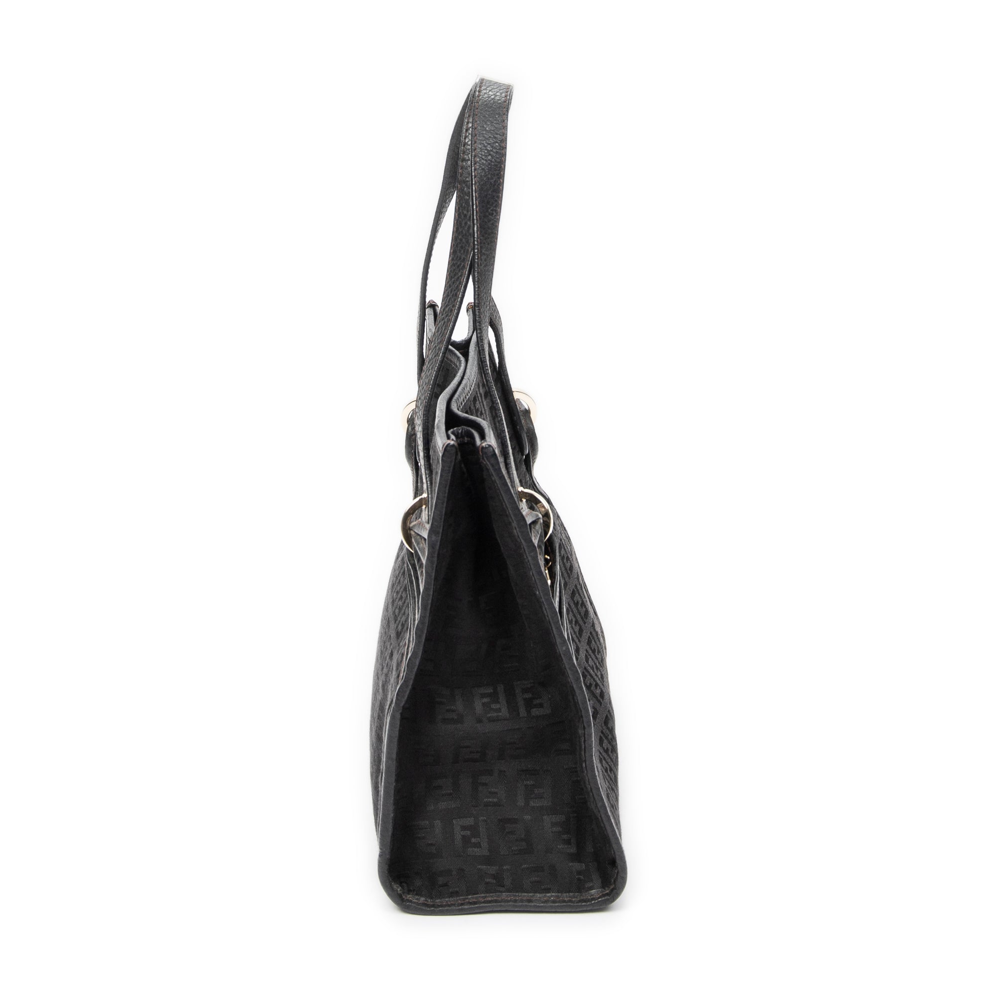 Handbag Mini Shopping Tote Black Zucchino Canvas