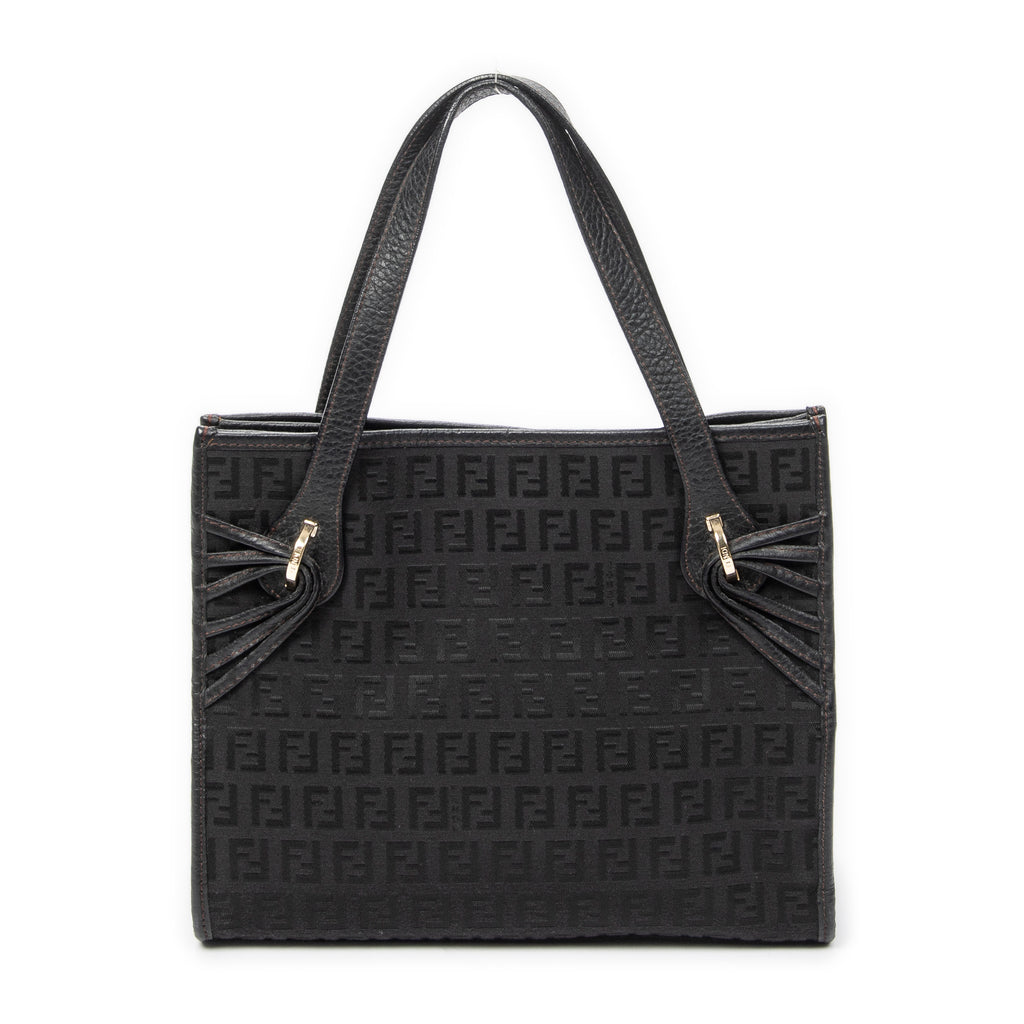 Handbag Mini Shopping Tote Black Zucchino Canvas
