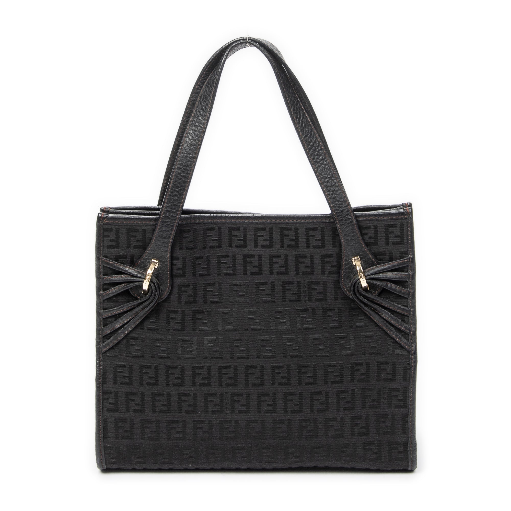 Handbag Mini Shopping Tote Black Zucchino Canvas